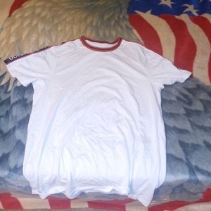 This shirt has never been worn, but has been tried on. Will be washed